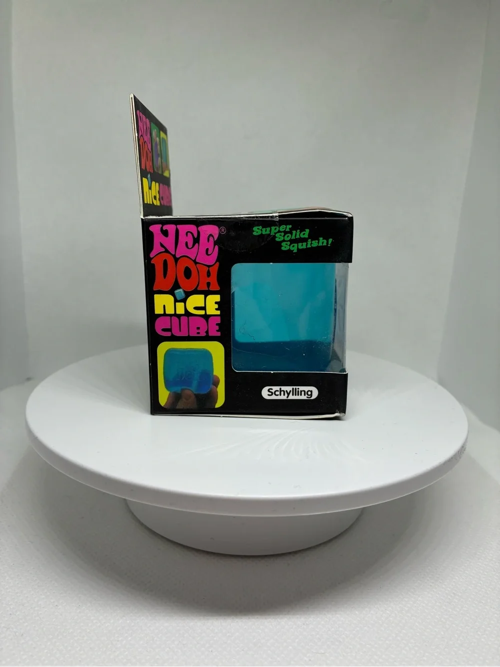 🧊 NeeDoh Nice Cube – Blue Super Solid Squish! 💙